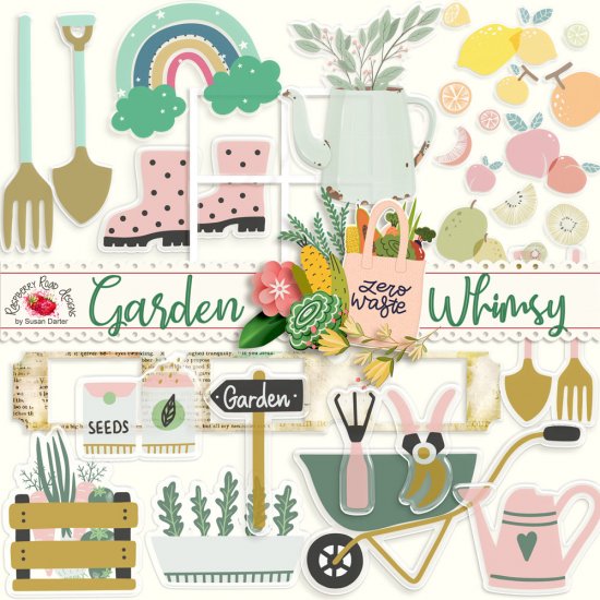 Garden Whimsy Acrylic Stickers - Click Image to Close
