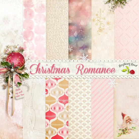 Christmas Romance Paper Set - Click Image to Close