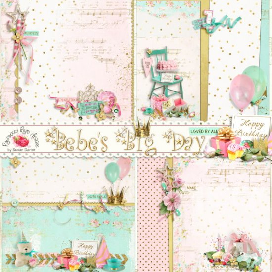 Bebe's Big Day Stacked Papers - Click Image to Close