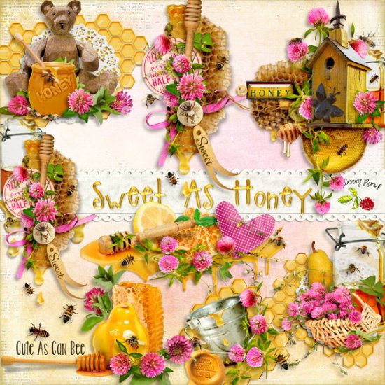 Sweet As Honey Side Clusters - Click Image to Close