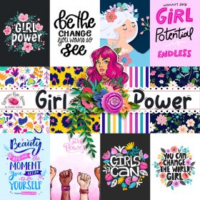 Girl Power Journal Cards