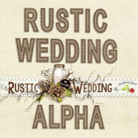 Rustic Wedding Burlap Alpha