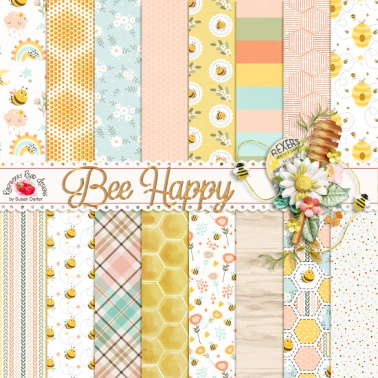 Bee Happy Papers - Click Image to Close