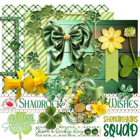 Shamrock Wishes Freebie - Click Image to Close