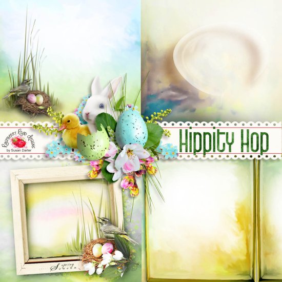 Hippity Hop Scene Papers - Click Image to Close