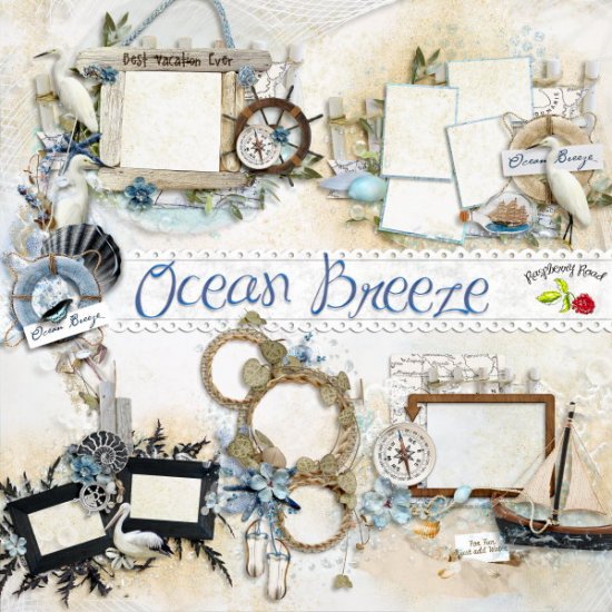 Ocean Breeze Cluster Set - Click Image to Close