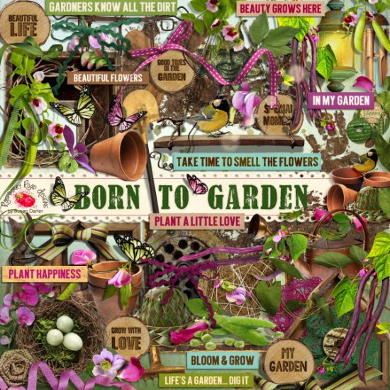 Born To Garden Element Set - Click Image to Close