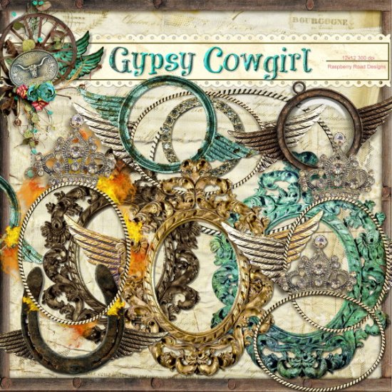 Gypsy Cowgirl Metal Frames - Click Image to Close