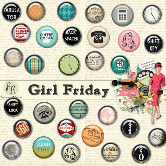 Girl Friday Brads - Click Image to Close