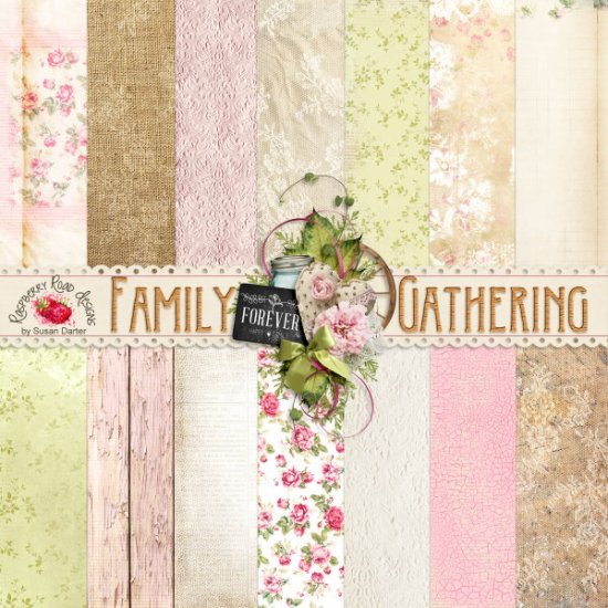 Family Gathering Paper Set - Click Image to Close