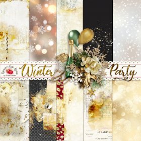 Winter Party Art Papers