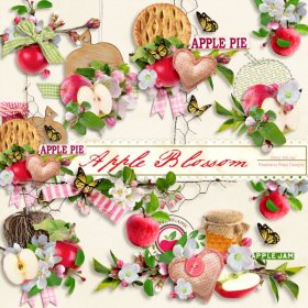 Apple Blossom Side Clusters Set 1