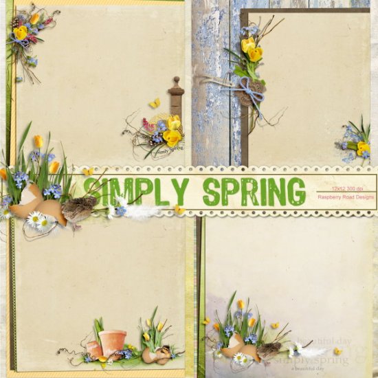 Simply Spring Stacked Papers - Click Image to Close
