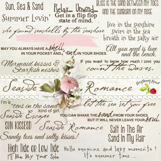 Seaside Romance WordArt - Click Image to Close