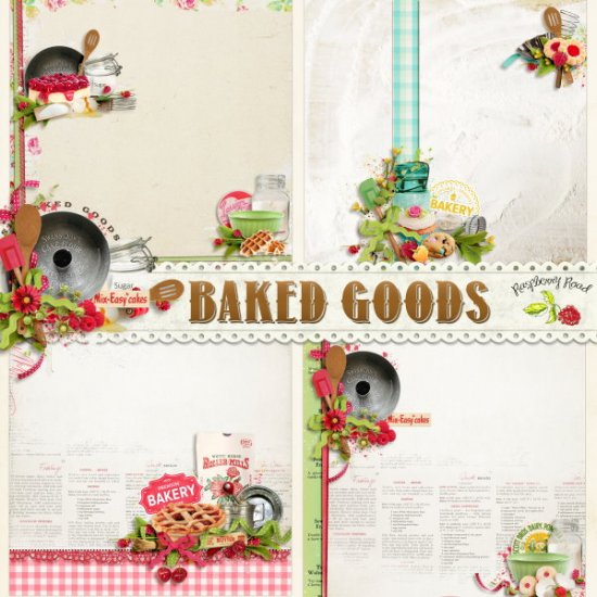 Baked Goods Stacked Paper Set - Click Image to Close