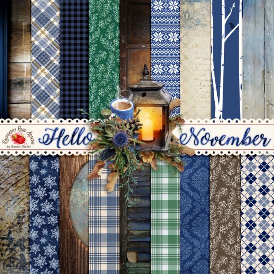 Hello November Papers - Click Image to Close