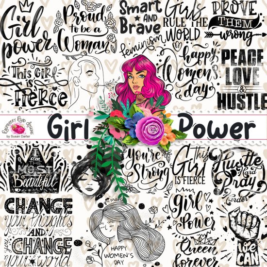Girl Power Wordart - Click Image to Close