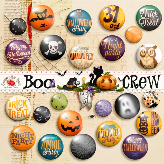Boo Crew Brads - Click Image to Close