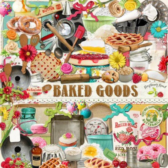 Baked Goods Element Set - Click Image to Close