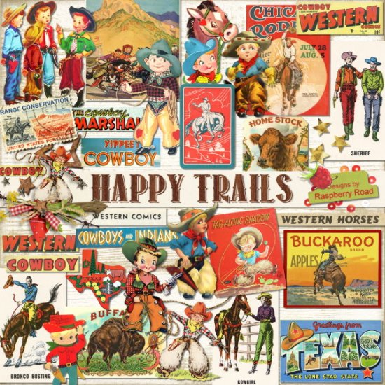 Happy Trails Ephemera Set - Click Image to Close