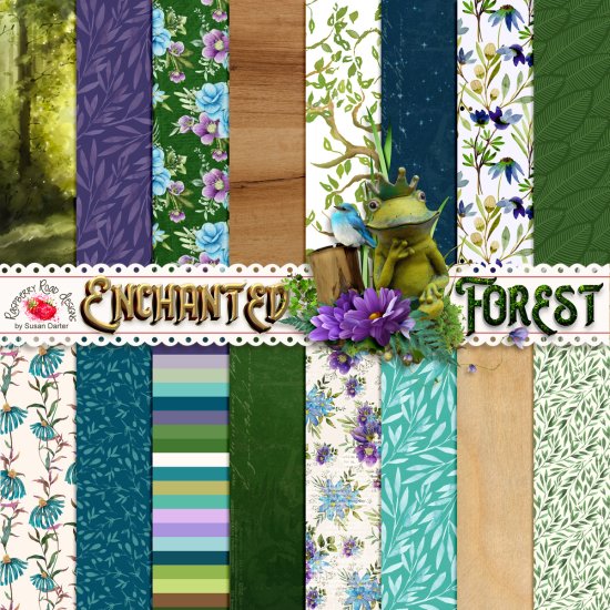 Enchanted Forest Papers - Click Image to Close