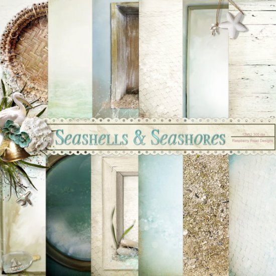Seashells & Seashores Paper set - Click Image to Close