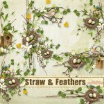 Straw & Feathers Side Cluster Set