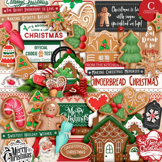 Gingerbread Christmas Extras - Click Image to Close