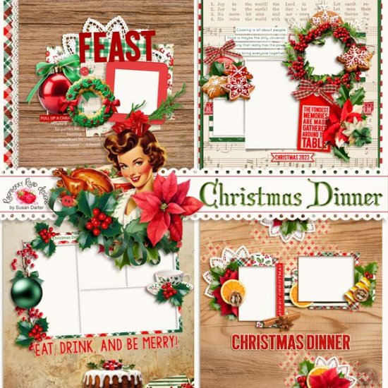 Christmas Dinner QP Set - Click Image to Close