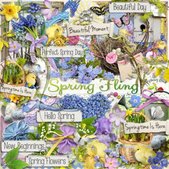 Spring Fling Element Set - Click Image to Close