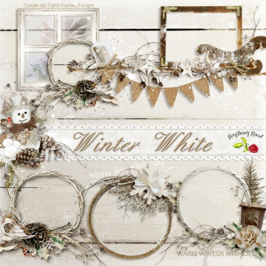 Winter White Cluster Set - Click Image to Close