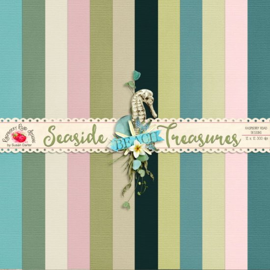 Seaside Treasures Solid Paper Set - Click Image to Close