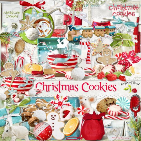 Christmas Cookies Element Set - Click Image to Close