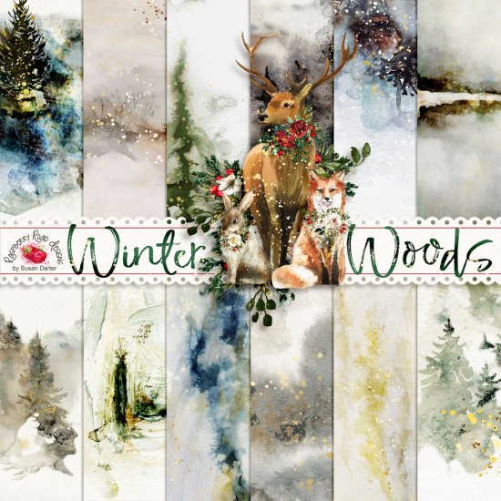 Winter Woods Paper Set - Click Image to Close