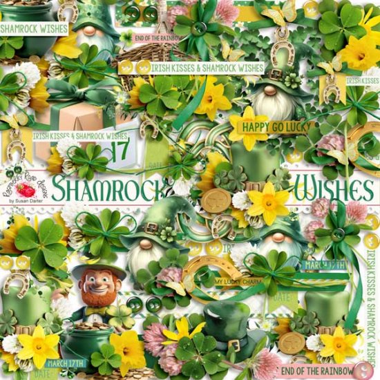 Shamrock Wishes Clusters - Click Image to Close