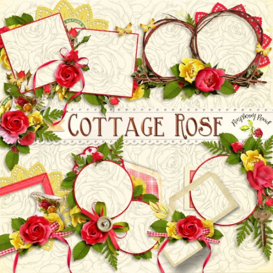 Cottage Rose Clusters - Click Image to Close