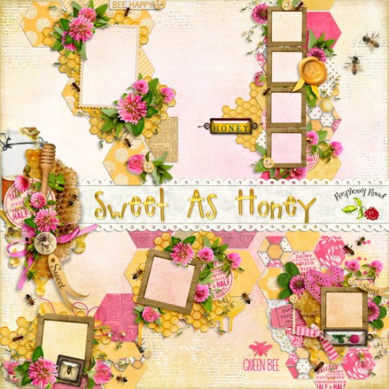 Sweet As Honey Cluster Set - Click Image to Close
