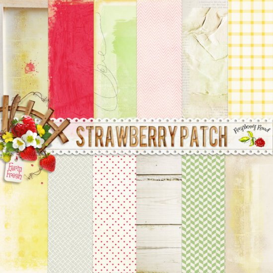 Strawberry Patch Paper Set - Click Image to Close