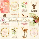 Woodland Baby Journal Cards Woodland Baby Journal Cards