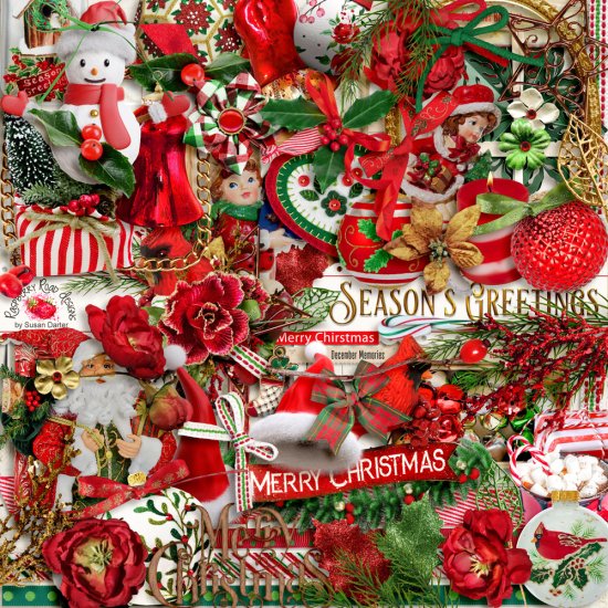 Season's Greetings Elements - Click Image to Close