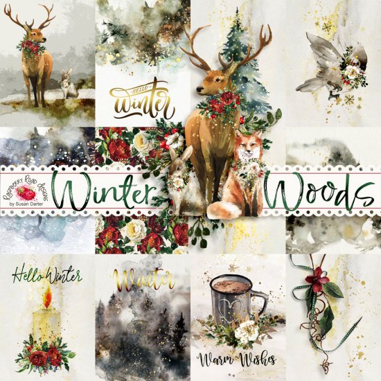 Winter Woods Journal Cards