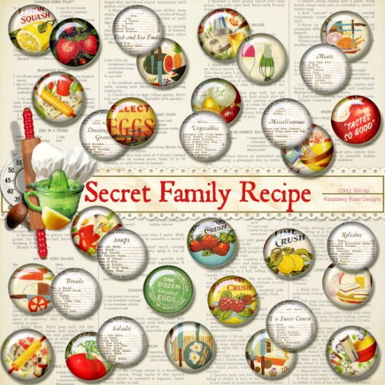 Secret Family Recipe Flairs - Click Image to Close