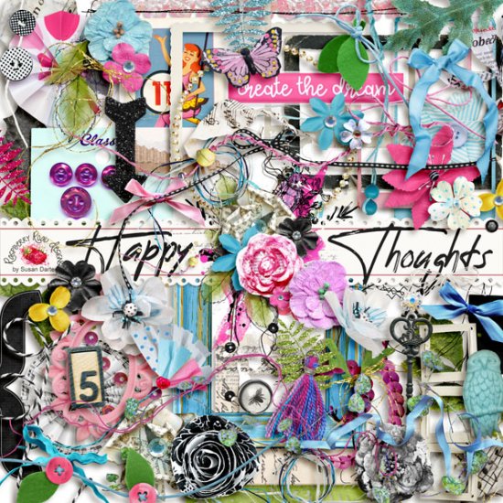 Happy Thoughts Elements Set - Click Image to Close