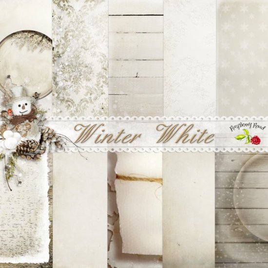 Winter White Paper Set - Click Image to Close