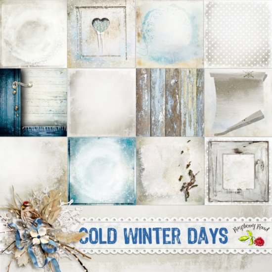 Cold Winter Days Paper Set - Click Image to Close
