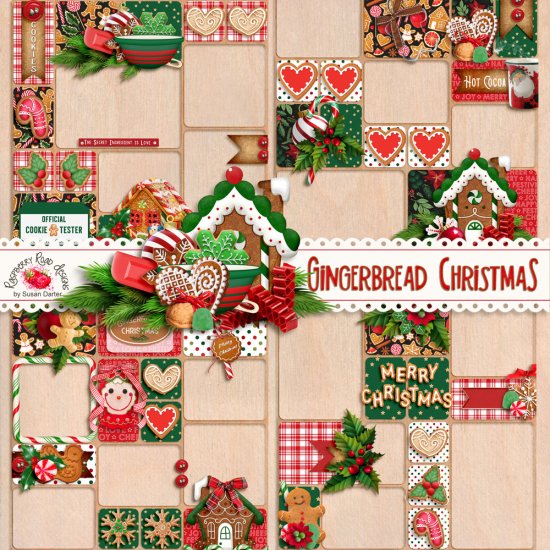 Gingerbread Christmas QP Set - Click Image to Close