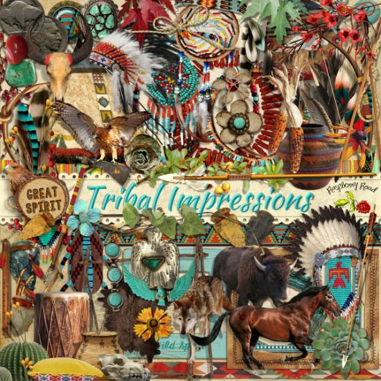 Tribal Impressions Element Set - Click Image to Close