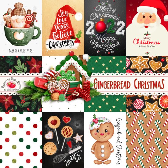 Gingerbread Christmas Journal Cards - Click Image to Close