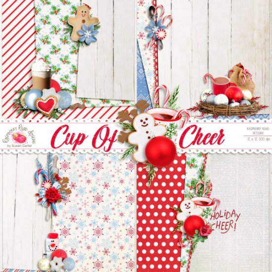 Cup Of Cheer Stacked Papers - Click Image to Close