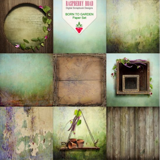 Born To Garden Paper Set - Click Image to Close